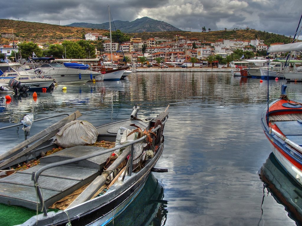 Neos Marmaras - Harbor by Michael Schulte