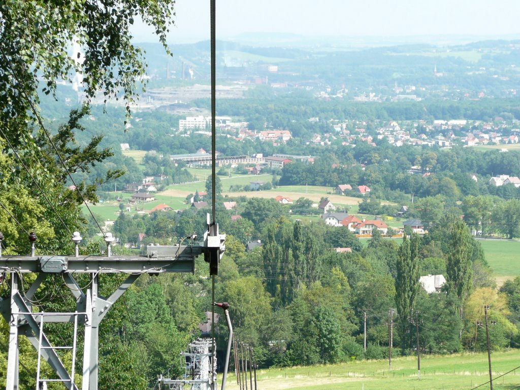 Javorovy chair lift looking back at Trinec by frankcien