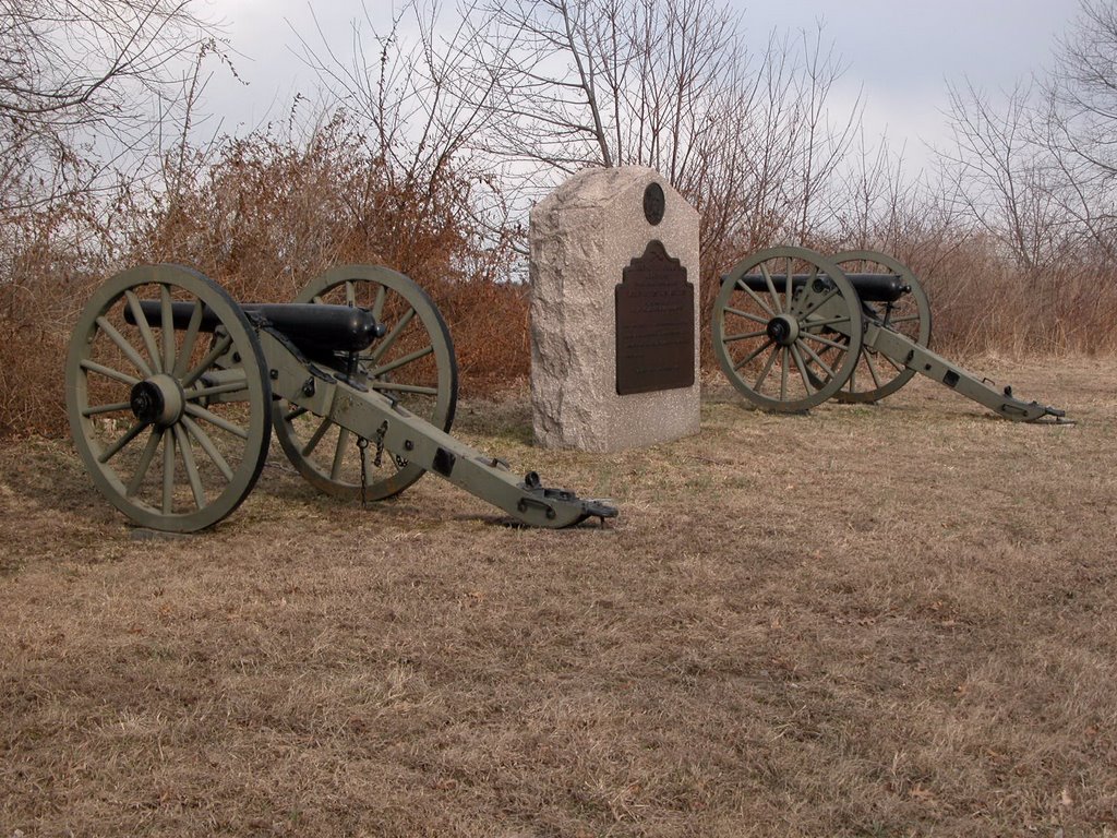 Graham's Battery K, 1st U.S. Artillery, South Cavalry Field, just off the Emmitsburg Road, South of Ridge Road by Seven Stars