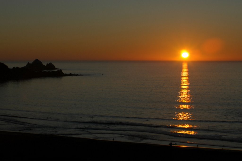 Pacifica sunset by Bruce L Crandall