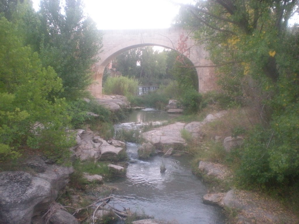 Puente y río Guadalope. Castelserás. by :.Semary.: