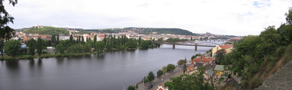 Prague from Vyšehrad by Tomáš Suchánek