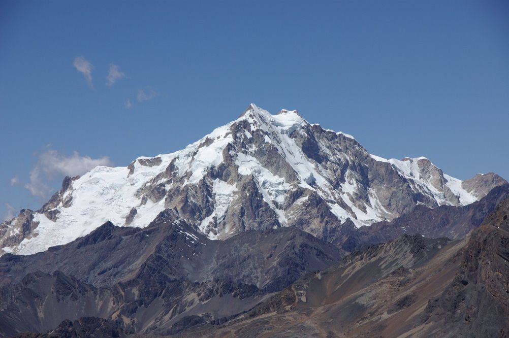 Vue sur le Huayna Potosí (6080 m), depuis le col des Autrichiens by Olivier Morice http://olivier-morice.fr