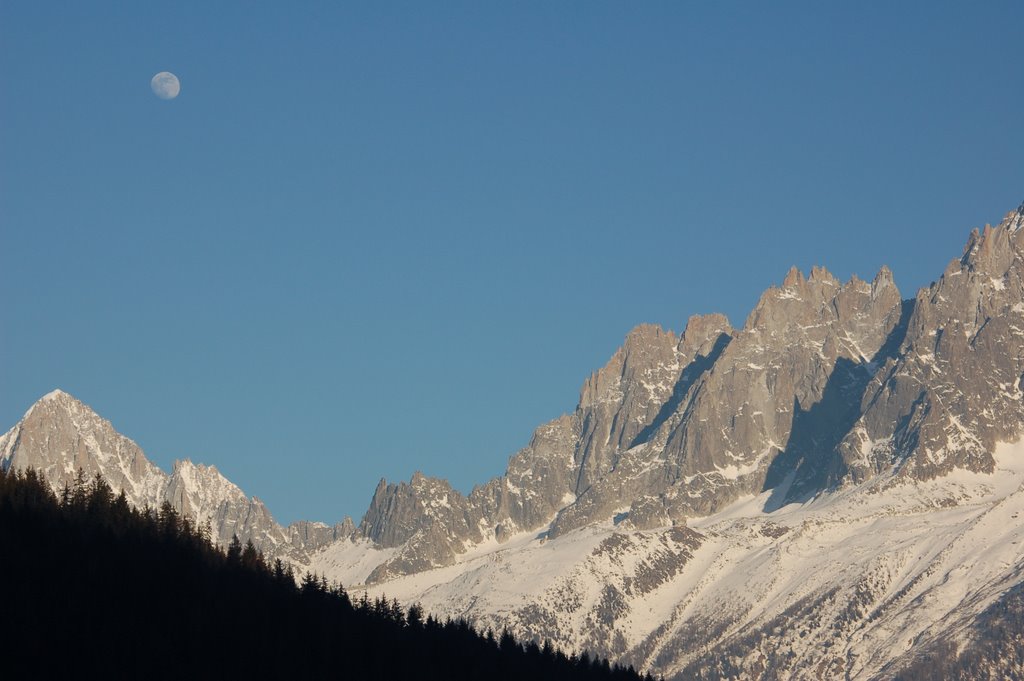 Aiguille du Midi from Les Houches by jim floyer