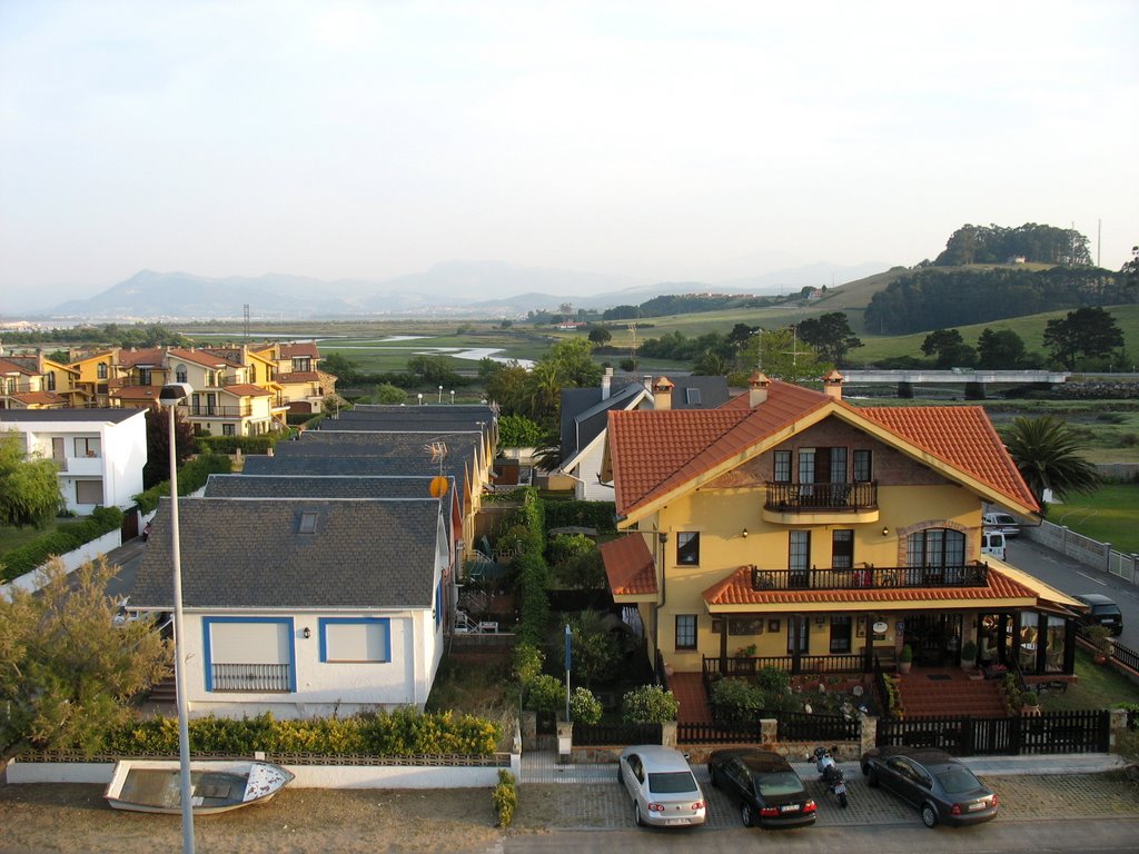 Viewed from front of 'Juan de la Cosa' Hotel, Berria Avenue, Santona - 2 by H T W Gay