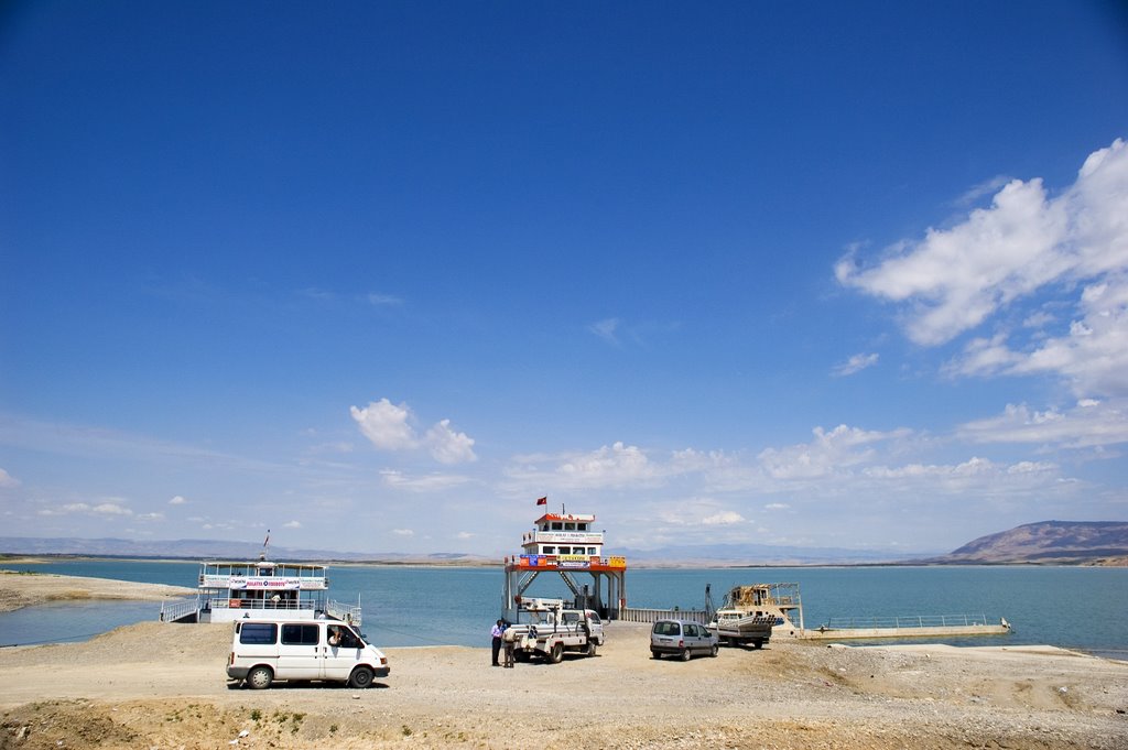 Atabey Ferry Port, Kadicayiri Village, Battalgazi, Malatya, Turkey by Seref Halicioglu