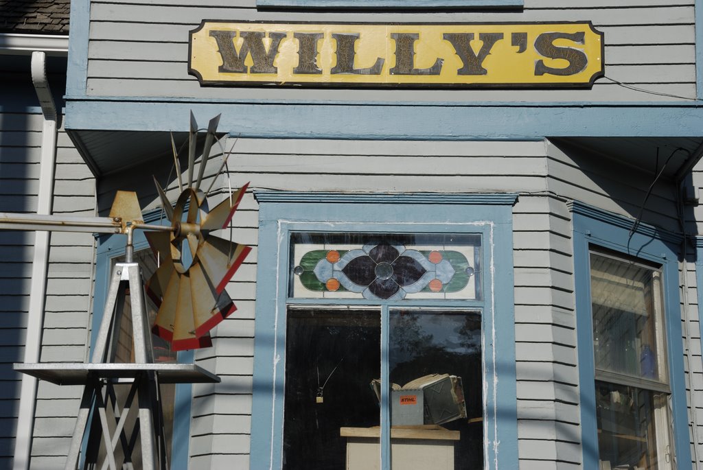 Outside of Willy's Saw Shop by migola57