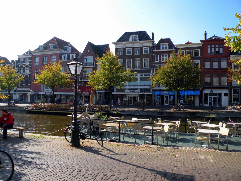 Nieuwe Rijn Leiden Holland Netherlands by jan parie