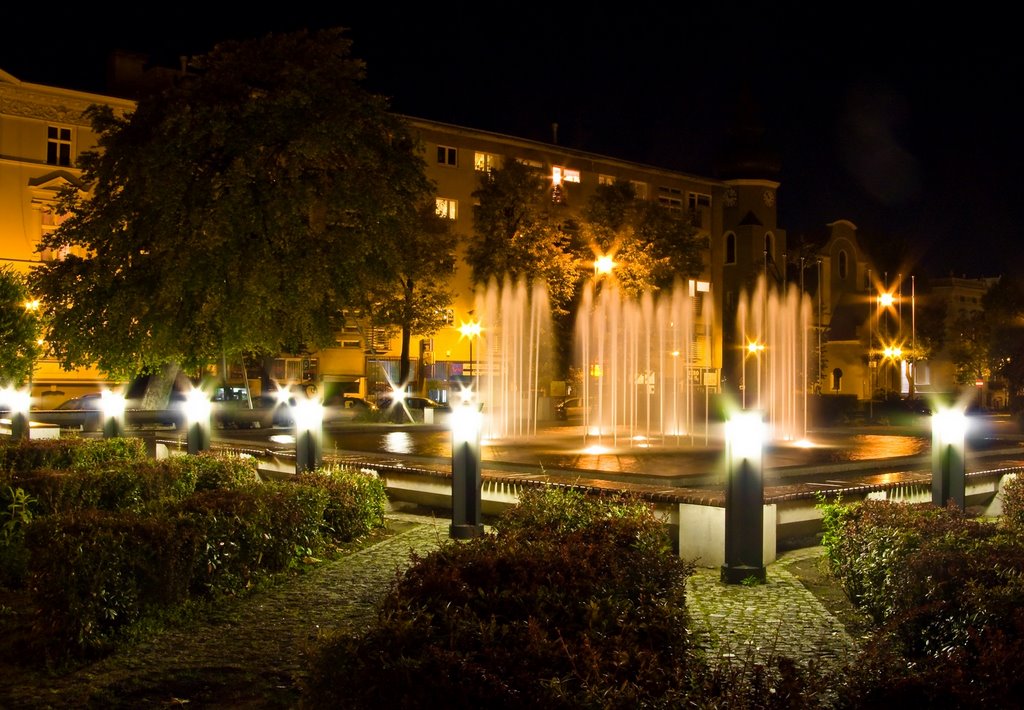 Fountain by night by tb808