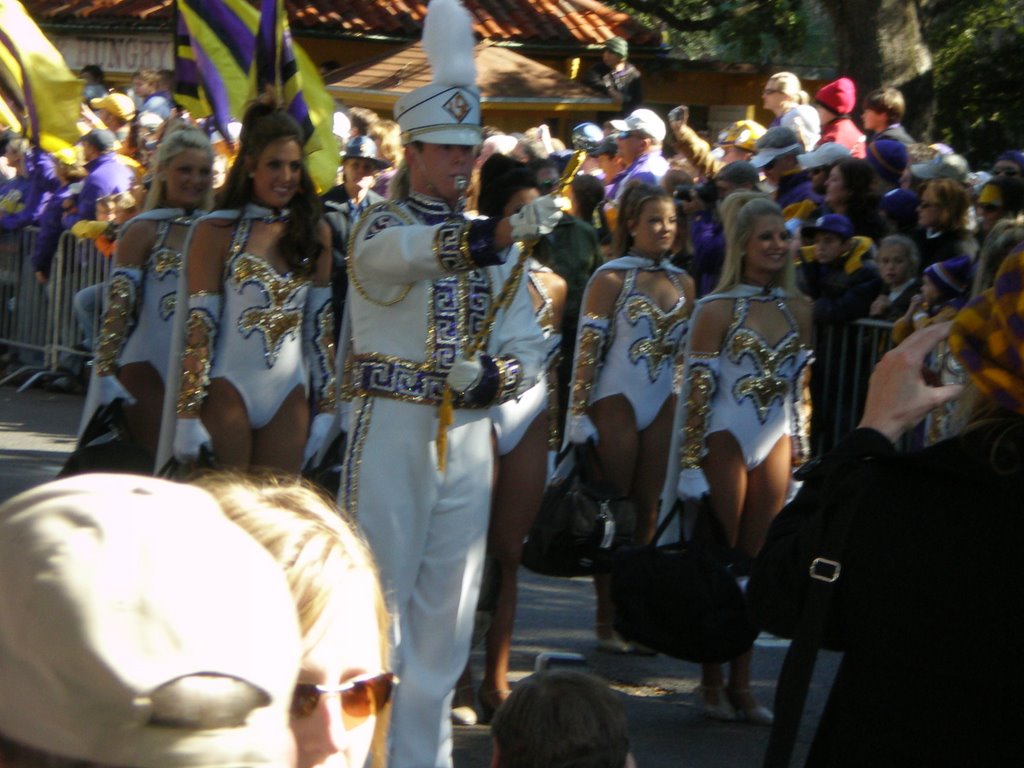 Golden Band from Tigerland Marching down Victory Hill by Greg48