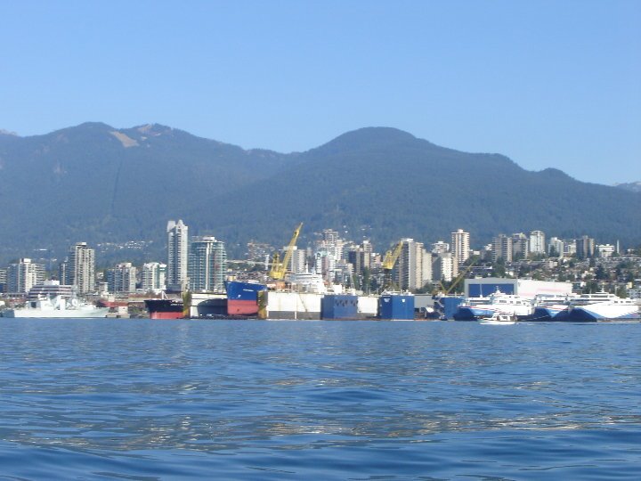 North Vancouver shipyards by Arencee