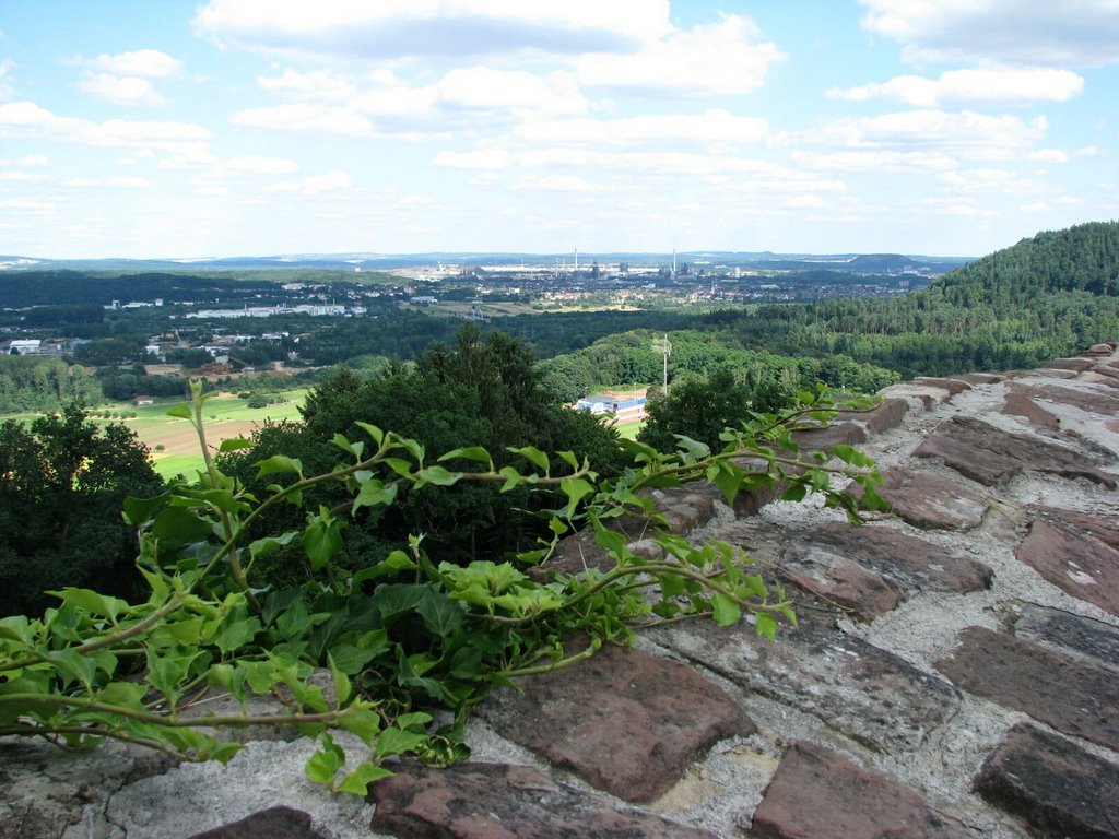 Ausblick von Siersburg in Richtung Rehlingen by DocSenilus