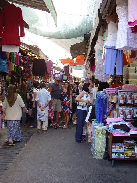 Typical pazar street in Konak by Rob I