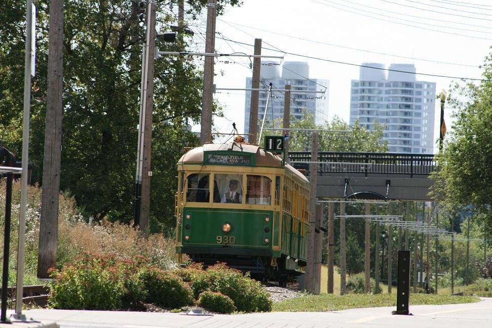 Edmonton High Level Streetcar - West from 100 Ave by Richard F Dobbin