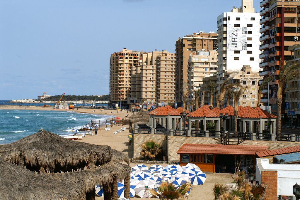 Corniche in Alexandria by Richard Oechsner