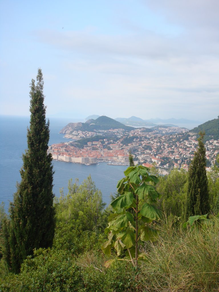 Dubrovnik from the east by howard bikes