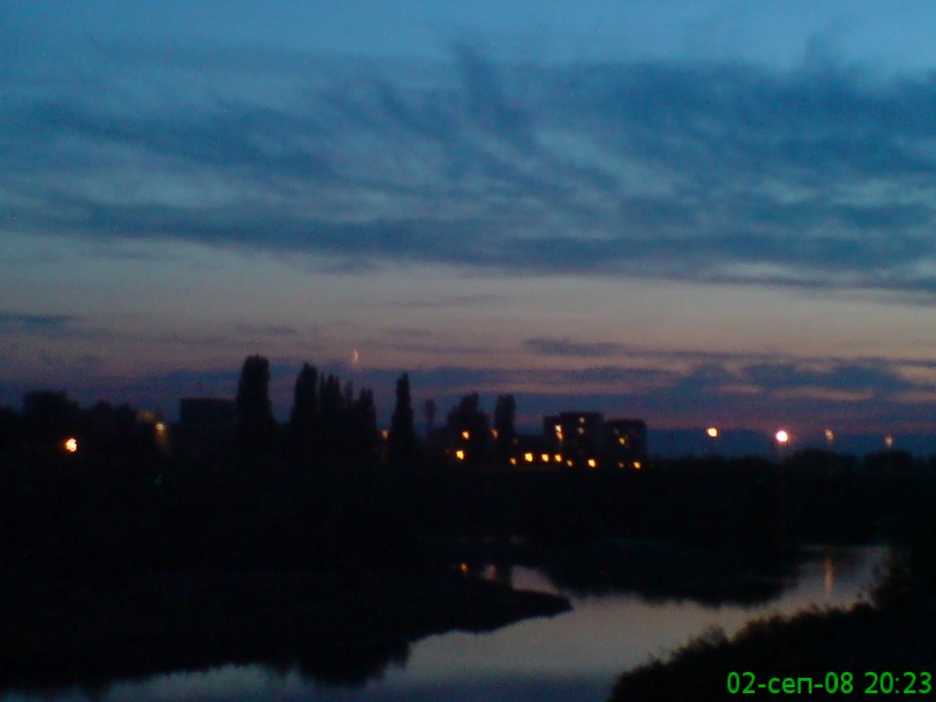 Plovdiv - Maritza River At Night by Kris Chalakov