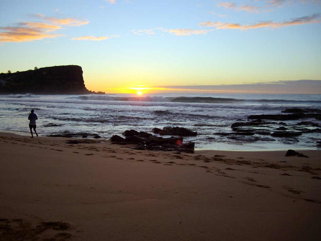 Winter Sunrise,Avalon Beach by Geoff Clarke