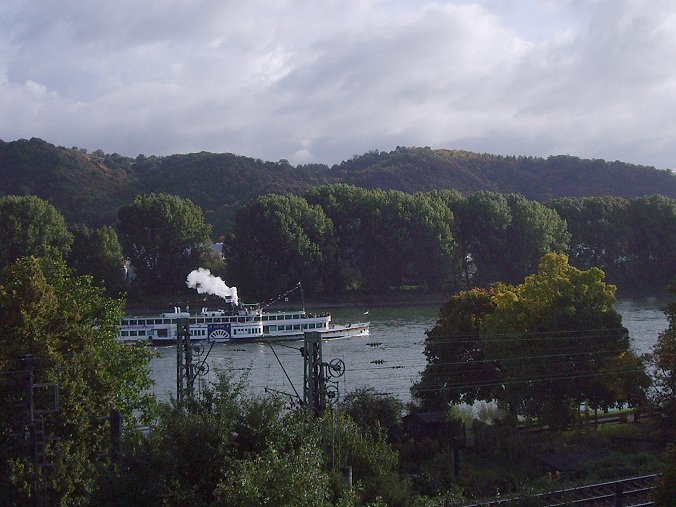 Goethe on Rhine River by Frank F. Greis