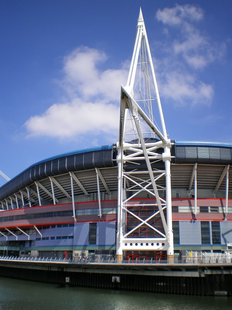 Millenium Stadium, from Fitzhamond Embankment by Gareth.Stadden