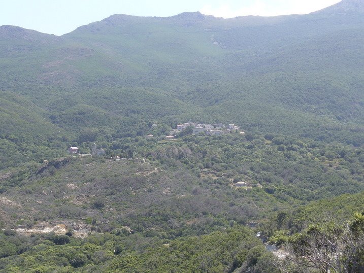 Cap Corse - view of Conchigliu village & l'Annonciada by jeffwarder