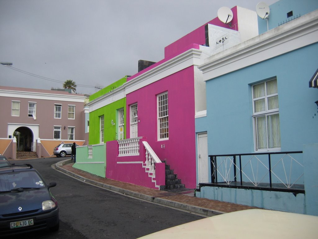 Colourful Bo Kaap houses by John A Forbes