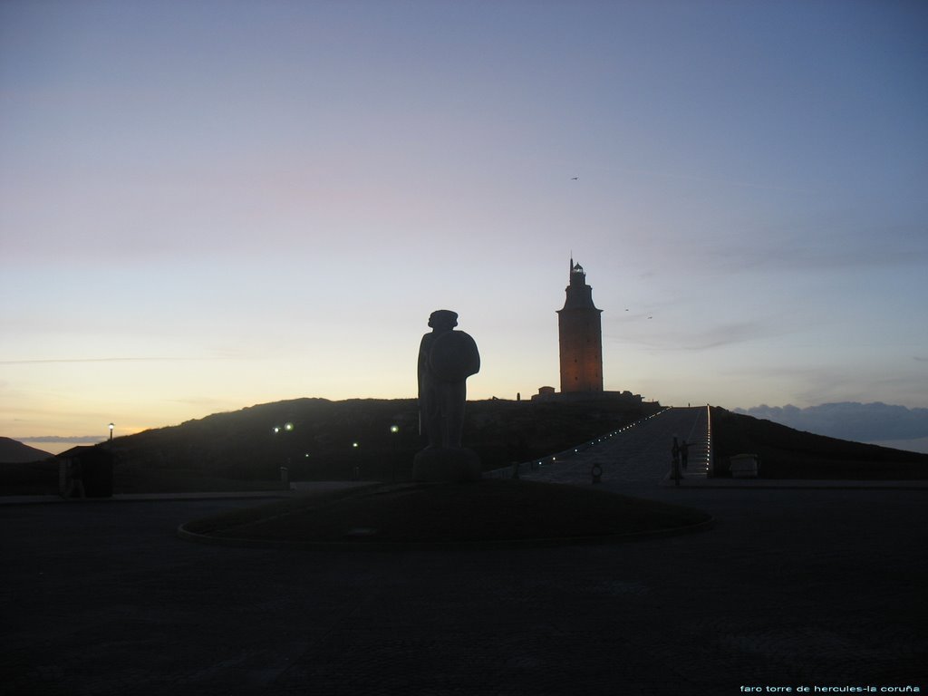 Torre faro de hercules by Manuel Martin Sabor