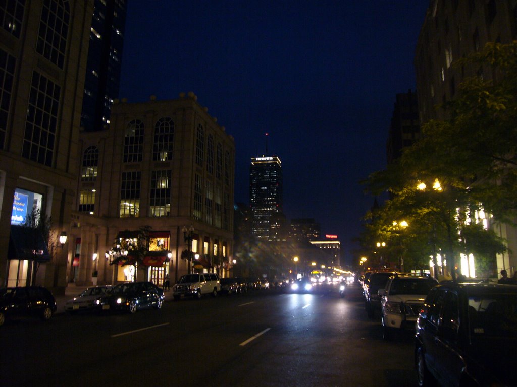 Boston, Boylston St. at night [01.08.2008] by Bogdan Tapu