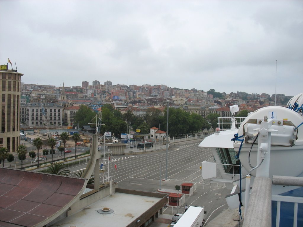 View of Santander from Ferry 'Pont - Aven' - 2 by H T W Gay