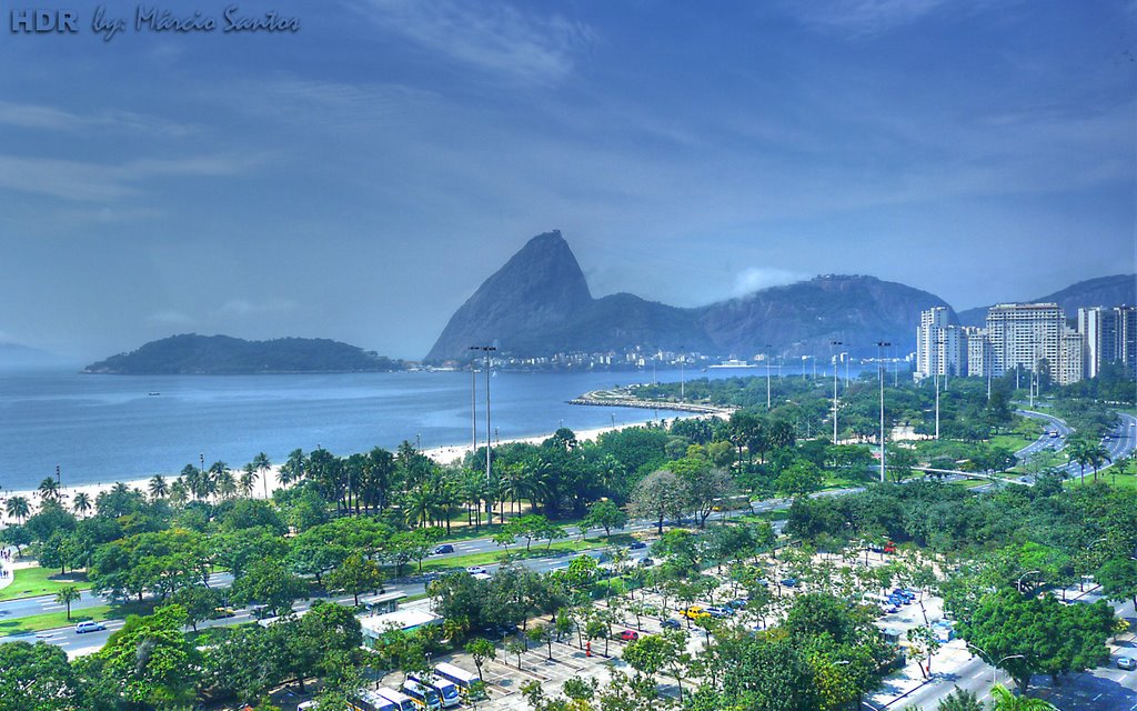 Sugar Loaf & Flamengo Beach (HDR), by: Marcio Santos. by Marcio Santos