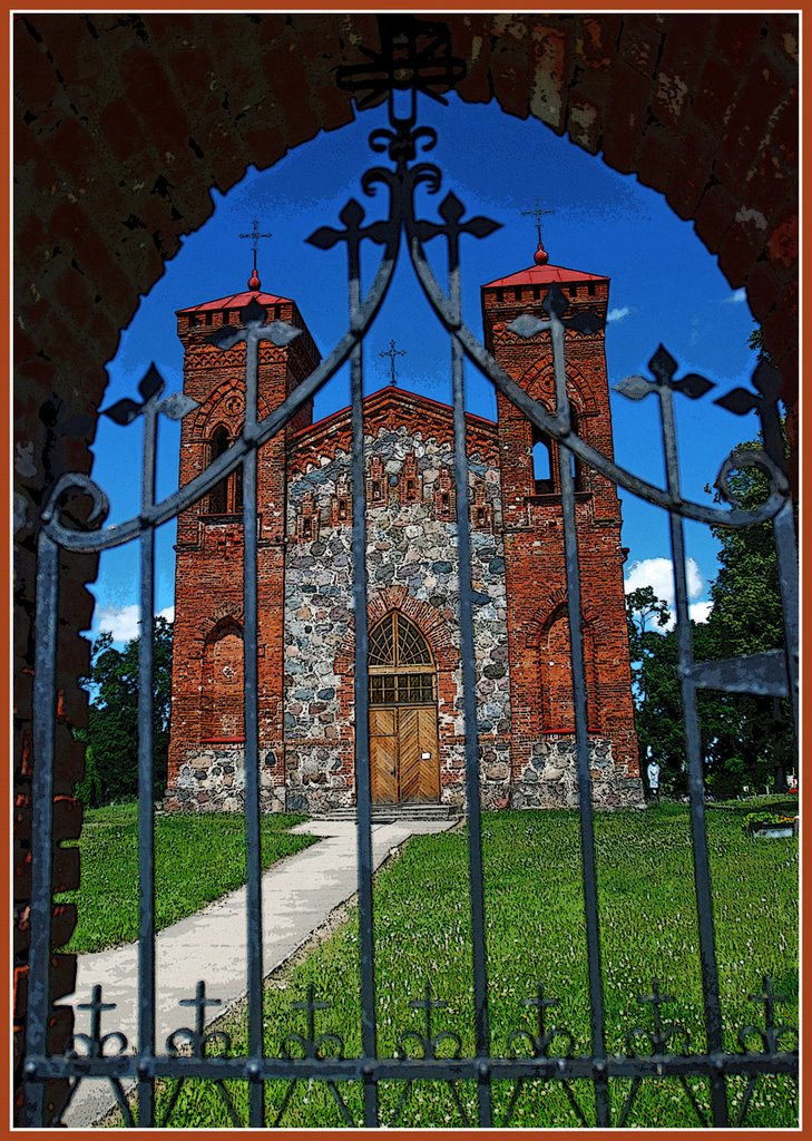 The Church of St. Joseph in Karvys by Jurgis Karnavicius