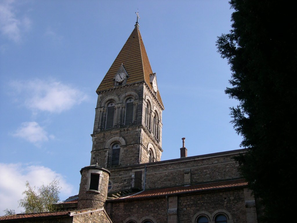 Clocher de l'église d'orliénas by homfou69