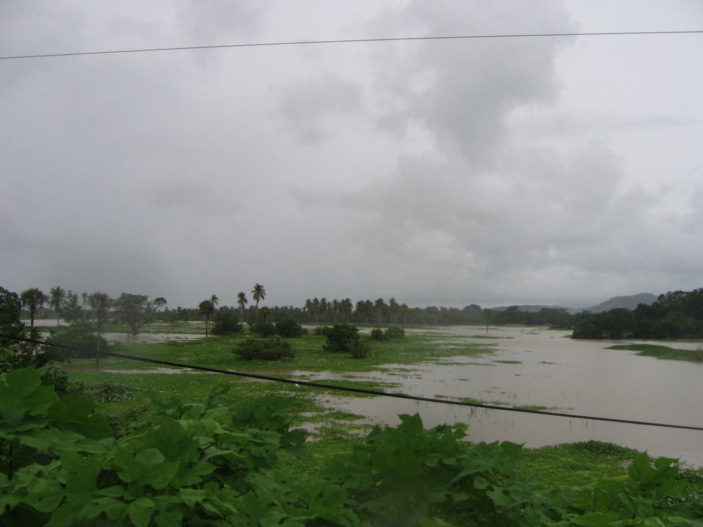 Río Verde, lluvia e inundaciones, esperando el ciclón by waldwind