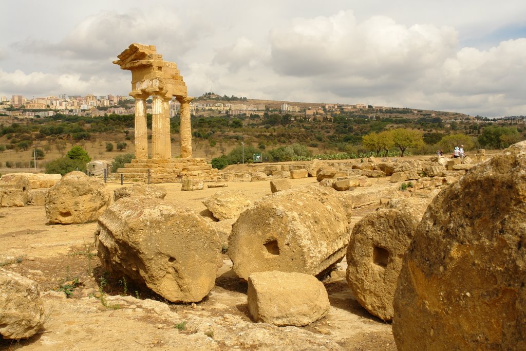 Italy, Italia, Agrigento, Akragas, Valley of the Temples (Valle dei Templi), Il Tempio di Castore e Polluce by Andrea Michaliszyn