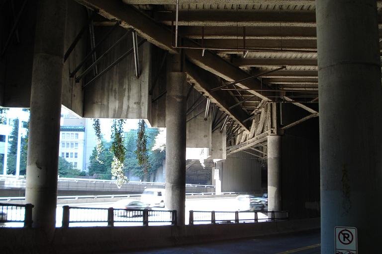 Under Freeway Park by BlinkingCharlie