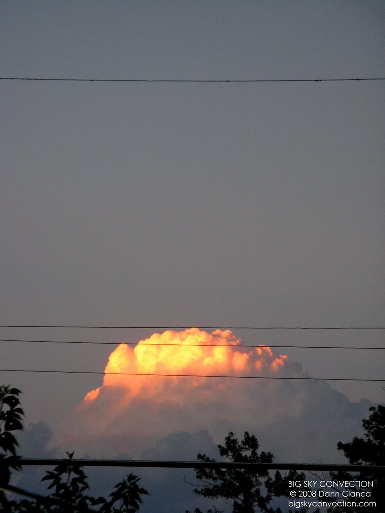 2008 - July 20th - 02:29Z - Looking ENE - Distant storms tower into the sky and provide a nice lightning show later in the night. by Dann Cianca