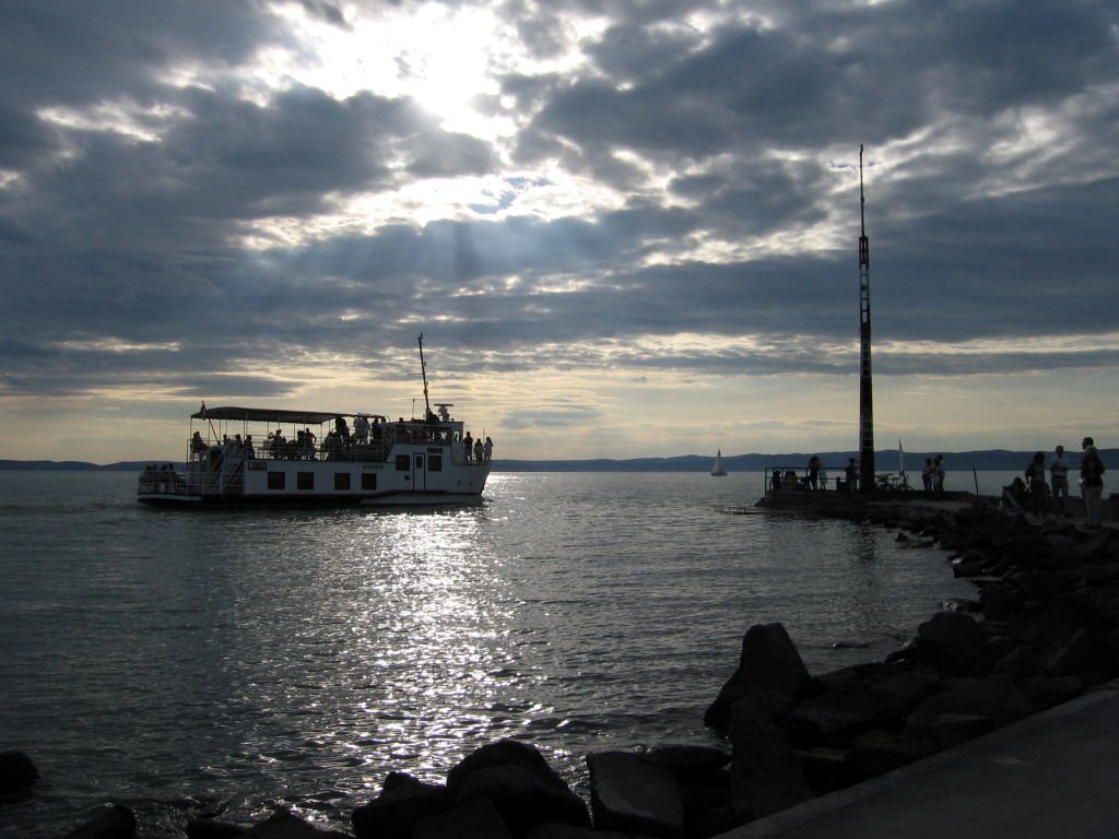 Sunset at Siófok by ilozka