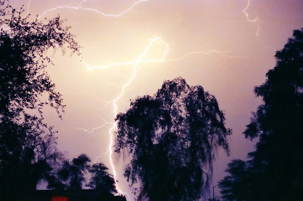 Thunder at Mashhad sky 6/1986 by F. Zaman