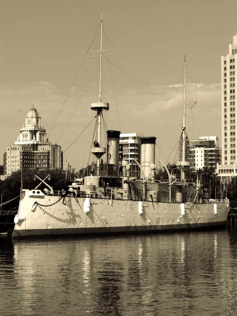 Cruiser U.S.S. Olympia by thomas johnson