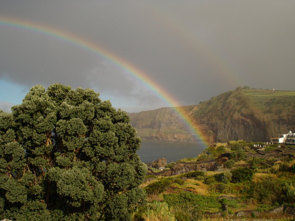 Rainbow over Caloura by Gríseo Cacir