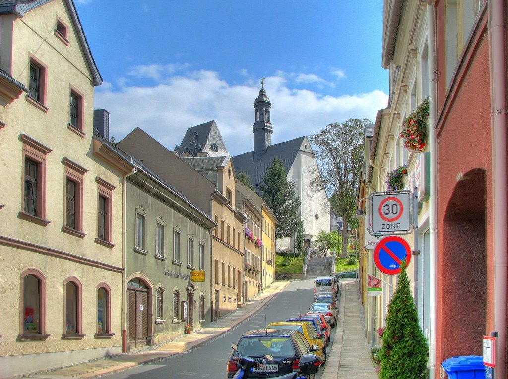 Ehrenfriedersdorf - Oswald-Barthel-Straße by Rudolf Henkel