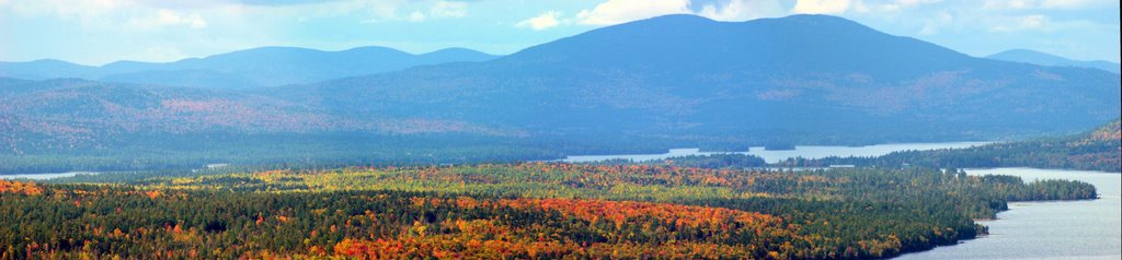 Rangeley Lakes Region seen from the Height of the Land by D. Jenison