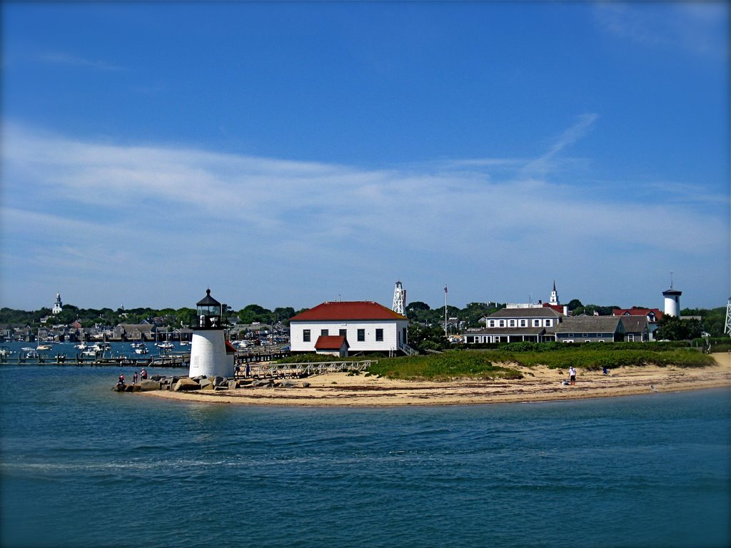 Nantucket Island view from Ferry by Gusanna