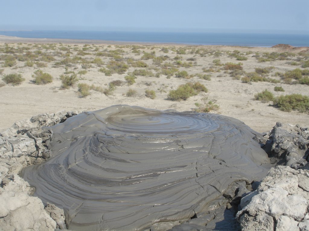 Mud volcano near Gobustan, Azerbaijan by VolkerJacoby