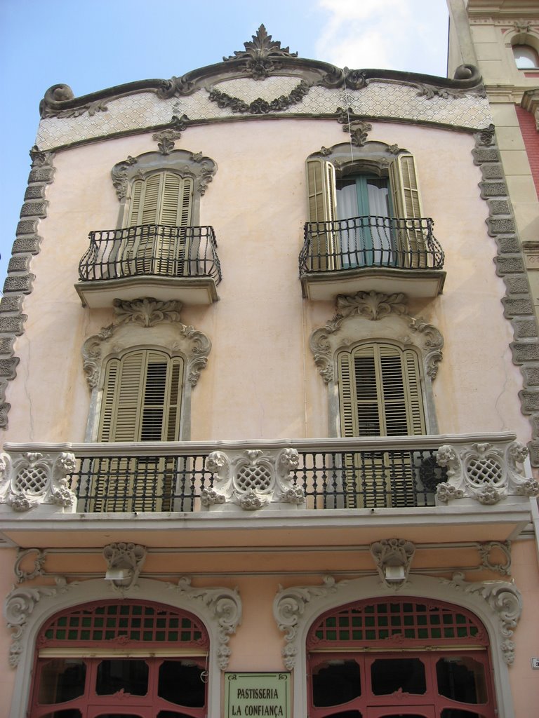 Characteristic house in a village of L‘Arboç, Catalunya by G.M. Kowalewska