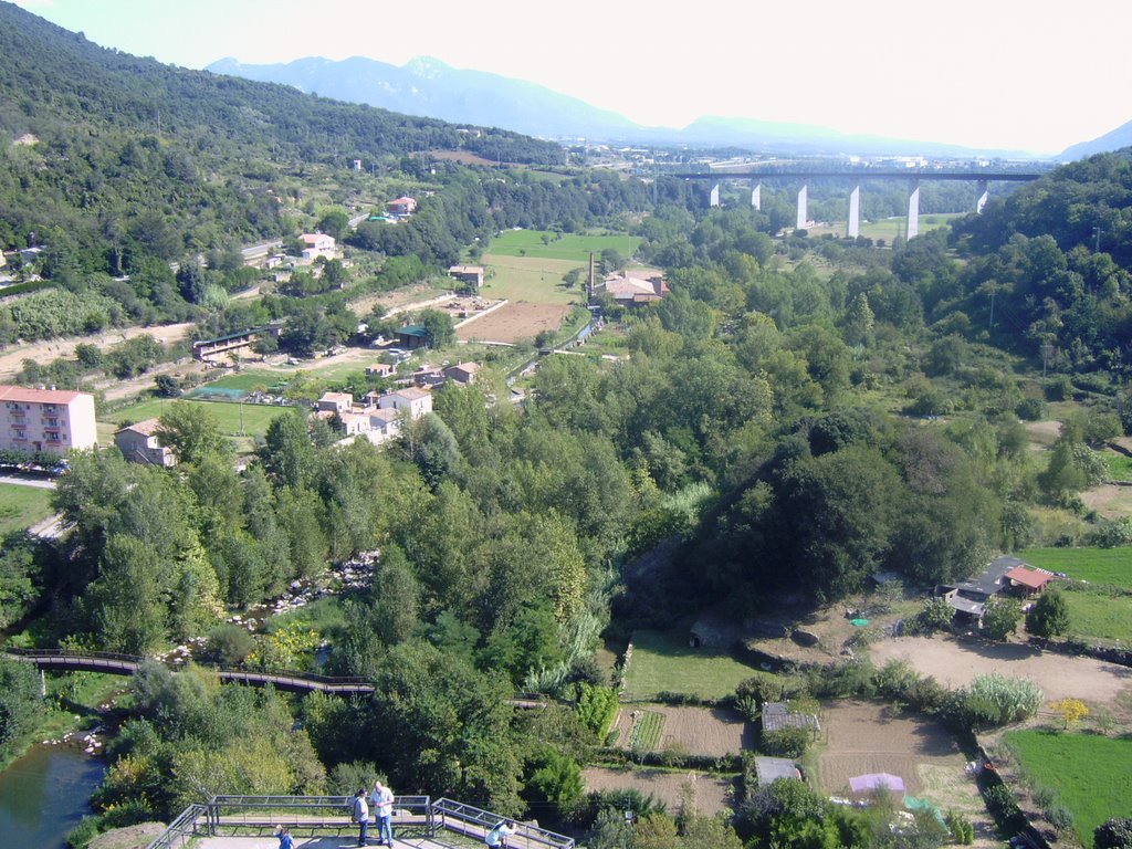 Desde la torre d la iglesia de castellfollit de la roca by aroza