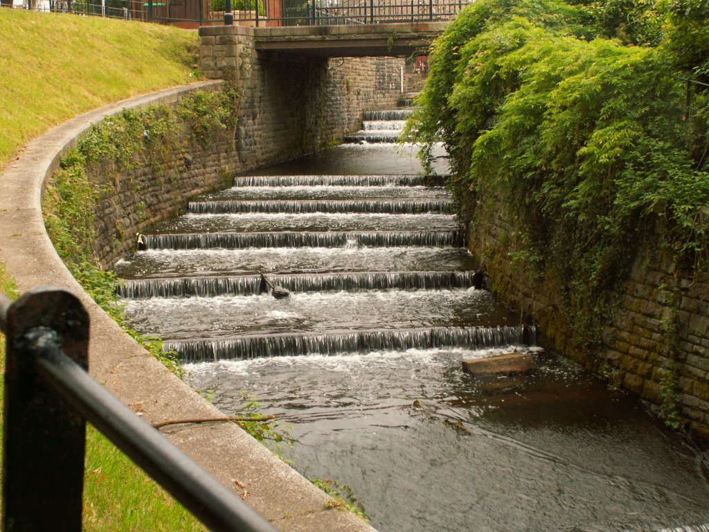 Waterfall Roath Park by dave.mackay