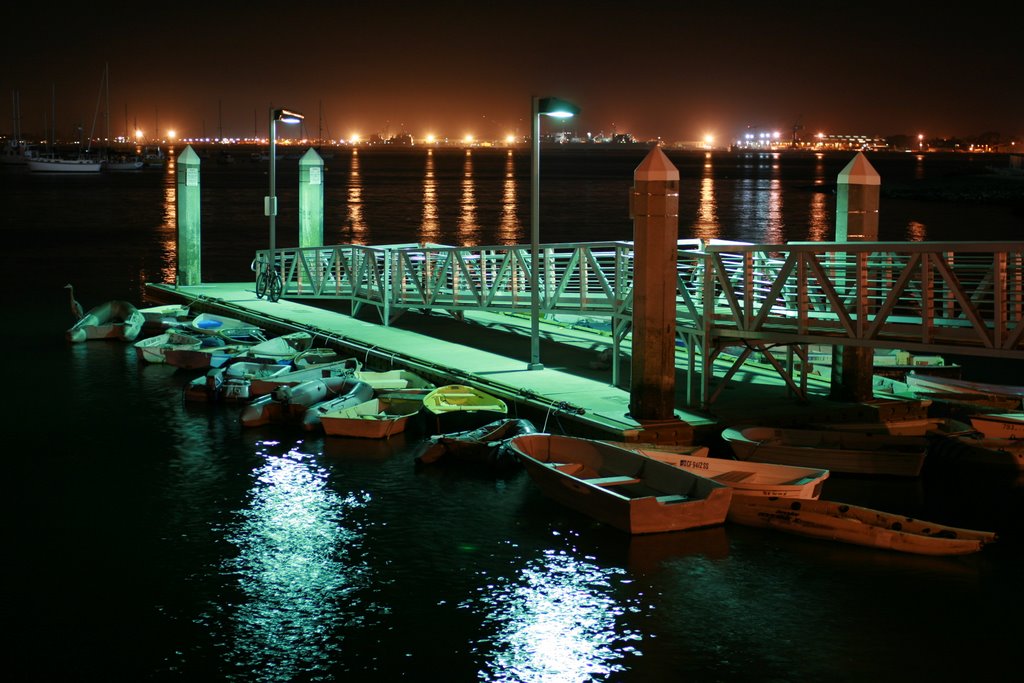 S.D. Harbor at night by matua5