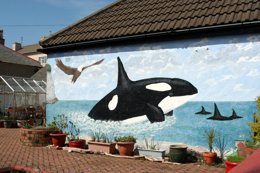 A Garden Wall Painting, Arbroath by 陳建昌  Chien-Chang Chen