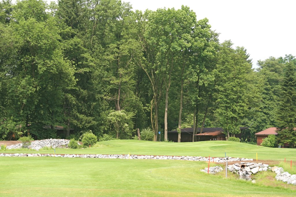 Golf Club Hanau Wilhelmsbad - new creek (wider than before 2008) in front of Green No 2 by Dieter Hoffmann